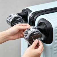 Housses de roues élastiques jetables, 100 pièces, protection anti-salissure pour roulettes de valises, meubles, chariots