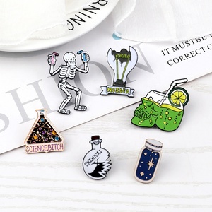 Magic Science smalto chimica becher Bulb Experiment <span class=keywords><strong>Star</strong></span> Bottle spilla badge emblem pin - Product Image 5