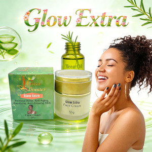 Crème éclaircissante pour peaux noires, crème réparatrice anti-âge pour un teint éclatant, meilleure crème pour <span class=keywords><strong>le</strong></span> <span class=keywords><strong>visage</strong></span>, vitamine C et <span class=keywords><strong>huile</strong></span> d'arbre à thé - Product Image 2