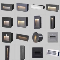 Lampe d'escalier d'angle étanche pour intérieur et extérieur, éclairage de marche d'escalier, 7W 6W, montage en surface, LED