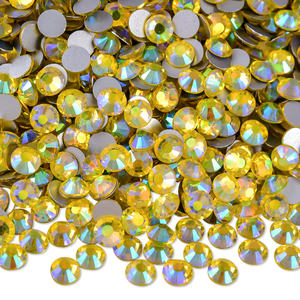 BOBOHOO berlian imitasi grosir SS3-SS30 jumlah besar longgar bagian belakang datar bukan Hotfix kaca kristal berlian imitasi untuk dekorasi kuku - Product Image 4