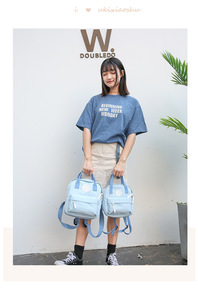 2025 thiết kế mới phụ nữ Xe đẩy Mini schoolbag tùy chỉnh in ấn Ba lô Cổ Phiếu du lịch cuốn Sách Túi khá Ba lô - Product Image 4