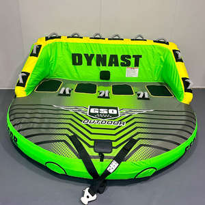 Bateau gonflable en PVC personnalisé d'usine au Vietnam, canapé aquatique, bateau banane, capacité de 4 personnes - Product Image 2