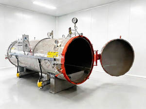 Commercial Mushroom <b>Bag</b> <b>Log</b> Sterilizer Horizontal Autoclave 3.4CBM Customized Steam Sterilization Equipment - Product Image 2