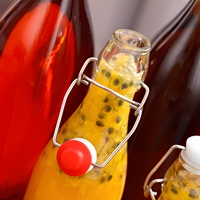 Botol Kaca Kedap Udara Berkualitas Tinggi 100ml 200ml 250ml 300ml Dengan Tutup Gesper, Dapat Disesuaikan