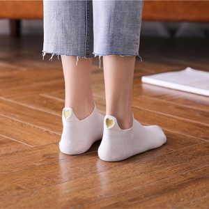 Của Phụ Nữ Thêu Mắt Cá Chân Vớ Với Hình Trái Tim Gót Chân Đầy Màu Sắc Phong Cách Giản Dị Kích Thước Miễn Phí Cho Mùa Xuân Dễ Thương Phim Hoạt Hình Thiết Kế Nhân Vật - Product Image 5