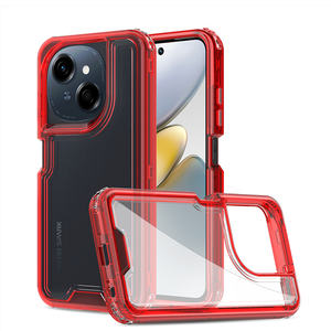 Fabricación al por mayor funda TPU + PC 3 capas transparente a prueba de golpes funda de teléfono para <span class=keywords><strong>Redmi</strong></span> Note 14 Pro/A5/14C/14 Pro +/14S/13 Pro +/10A/<span class=keywords><strong>10C</strong></span> - Product Image 2