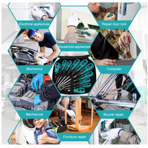 10pcs DIY Grade Electrician Multipurpose Hand Tools Phillips Slotted <strong>PP</strong> <strong>Handle</strong> <strong>Screwdriver</strong> Bit Set <strong>Screwdriver</strong> for Repairing - Product Image 6