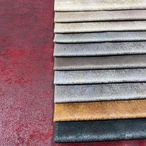 ผ้าเฟอร์นิเจอร์โซฟาพิมพ์ลายสีบรอนซ์กำมะหยี่นุ่มพิเศษผ้าเบาะถักจากโพลีเอสเตอร์ - Product Image 3