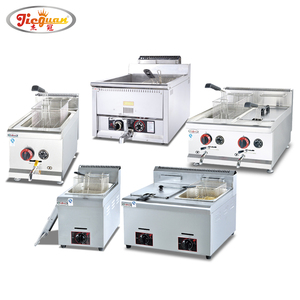 Freidora Industrial <span class=keywords><strong>de</strong></span> <span class=keywords><strong>Gas</strong></span> <span class=keywords><strong>de</strong></span> Acero Inoxidable <span class=keywords><strong>de</strong></span> 6L*2, Económica, con 2 Tanques y 2 Cestas, <span class=keywords><strong>de</strong></span> Alta Eficiencia para Restaurantes - Product Image 6