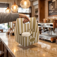 Boîte d'emballage personnalisée pour café et desserts à emporter, gobelet en papier pour café avec impression intégrale