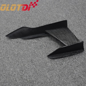 MAD Style for BMW M3 F80 M4 F82 F83 Carbon Fiber Front Bumper Spat Canards Trims <b>Splitters</b> Fins Spoiler - Product Image 3