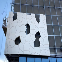 Revêtement architectural en aluminium massif pour mur de bâtiment commercial