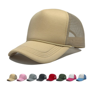 Trucker Cap Solid Color Breathable Sunscreen Mesh Hat For Adults Baseball Cap 56-58cm 27.5cm Length 55g Weight - Product Image 5