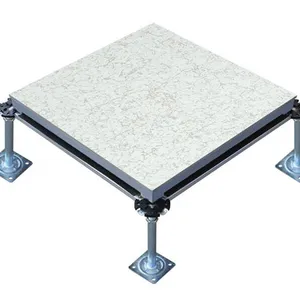 Pannello per pavimento rialzato in PVC HPL 600*600mm pavimento sopraelevato in alluminio antistatico