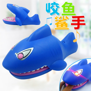 Shark <b>Biting</b> Hand Toy With Lights And Music For Kids Age 2 4 Years Plastic Prank Toy Large Size - Product Image 1