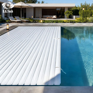 Cubierta para <span class=keywords><strong>Piscina</strong></span> de PC Impermeable Eléctrica de Alta Calidad y Durabilidad Water Crown, Fácil de Instalar, Protege a Niños y Mascotas - Product Image 3