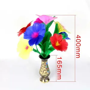 Trucchi Magici Deluxe: Bacchetta Metallica che si Trasforma in Fiore di Piuma, Vaso Multicolore, Bouquet di Girasoli, Illusioni da Palcoscenico, Accessori per Maghi - Product Image 2