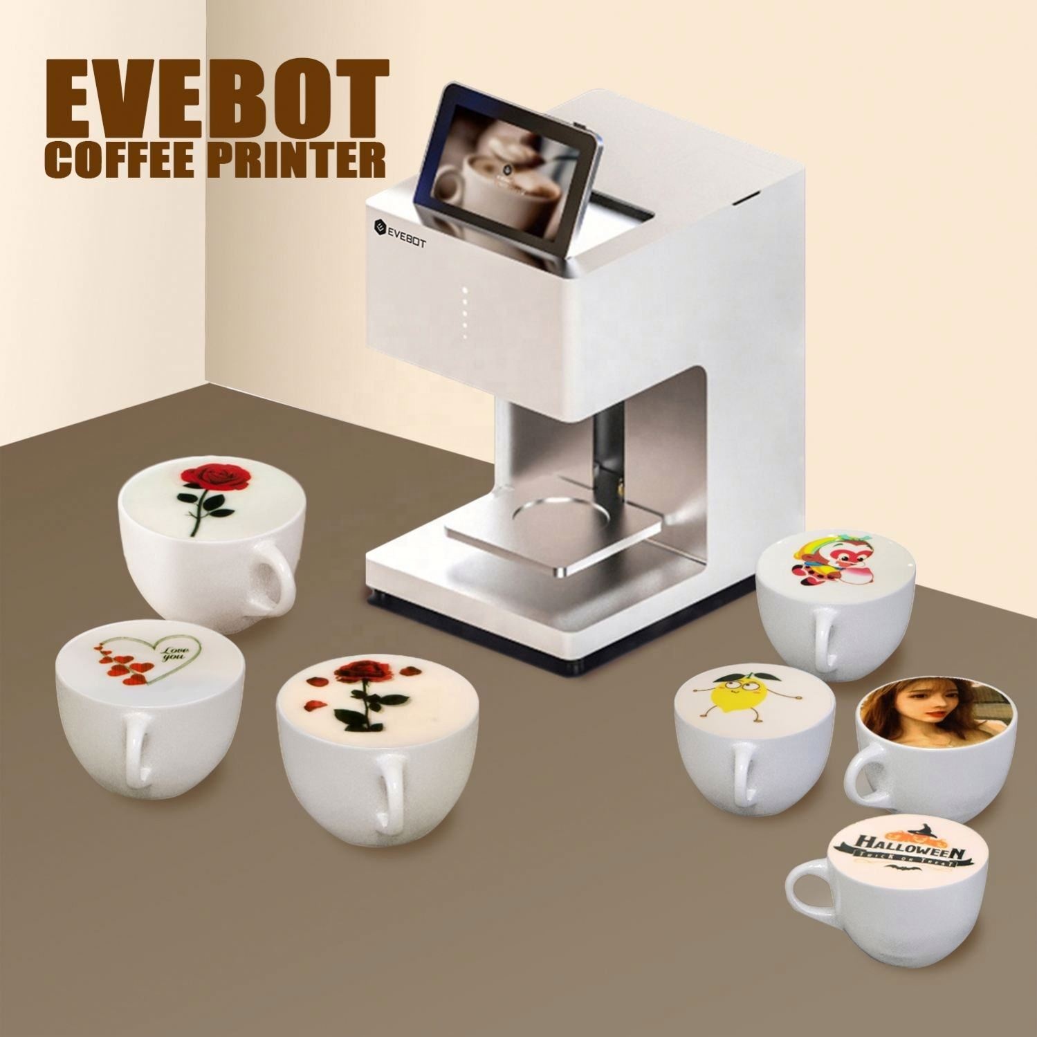 EVEBOT EB-Pro Smart Automatic 3D Wifi Coffee Printer/coffee Latte