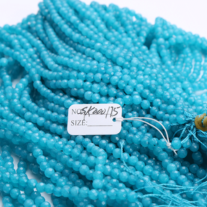 ลูกปัดพลอยตาแมวคุณภาพสูง ขนาด 8 มม. ทรงเหลี่ยมเจียระไน สีฟ้าและสีเทา ขัดเงา-คอลเลกชันพลอยธรรมชาติ 2676 - Product Image 3