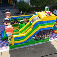 Château Gonflable Compact pour Enfants - Jeu de Rebond et Toboggan Extérieur pour Fêtes - Offre Spéciale