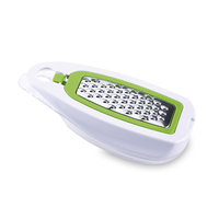 Handmatige, eenvoudige, mini multi-corn peeler, kaas-, knoflook- en gemberrasp met roestvrijstalen messen voor dagelijks gebruik