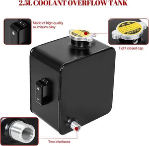 Tanque de Expansión de Refrigerante Universal LAVITIN de 2.5L, de Aleación de Aluminio, con Ajuste Estándar - Product Image 1
