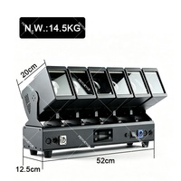 FEIYUEYUE 6X60W RGBW+84X2W CW&WW LED Moving Head Matrix Beam Bar Light DMX512 Control CRI90 DJ Club Live Stage Event Lighting