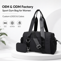 Sac de sport personnalisé avec logo pour femmes et filles, petit sac de sport avec compartiment imperméable, mini sac de sport monogramme