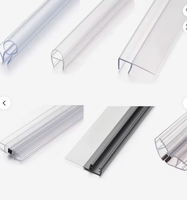 Bande d'étanchéité en PVC/PC transparente et imperméable pour porte de douche en verre