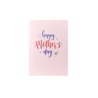 Cartes de vœux artificielles pop-up 3D pour fête des mères avec bouquet de fleurs d'œillets et impression offset pour maman