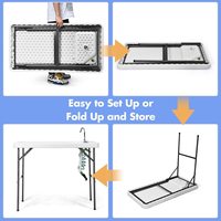 Table à filet pliante en plastique compacte la plus vendue pour la pêche avec pulvérisateur à connexion rapide et robinet pliable