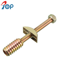 Connecteur demi-lune en zinc plaqué pour quincaillerie de meubles, directement de l'usine