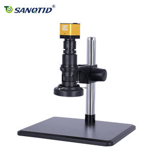 Microscope numérique stéréo industriel avec support, résolution 4K 3840x2160, caméra HD, puissance optique 0,7-4,5X pour + sortie USB double, IP55 - Product Image 6