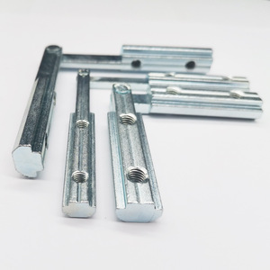 Chuangying Angle Connector 20 30 40A B Type Built In Slot Zinc Plated Carbon Steel For Home Improvement - Product Image 1