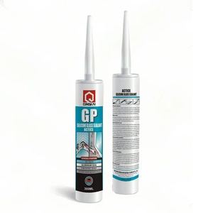 Qingkai GP 300ml Sealant Silikon Asetat Transparan/Putih/Perak/Abu-abu/Hitam untuk Penggunaan Konstruksi, Pengiriman Tidak Berbahaya - Product Image 2