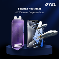 9H Verre Trempé HD Privacy Mili Tary Étui Incassable Amical Pull Down Dépoussiérage 2 Pack pour iPhone Protecteur D'écran
