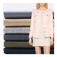 Usine En Gros 16 * 200D Imitation Denim Bambou 185gsm TC Stretch Coton/Polyester/Spandex Matériel Tissu pour Robes Manteaux