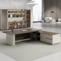 Vente en gros de Offre Spéciale de bureau moderne en bois de luxe personnalisé pour patron ou PDG Bureau de directeur de luxe durable certifié CE