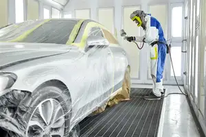 Paint Protect Masking Film 4mx300m Whole Car Protective HDPE Film For Auto Paint Masking