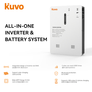 KUVO 500W+1000WH Floor-Standing All-in-One Hybrid <b>Energy</b> <b>Storage</b> <b>System</b> Pure Sine Wide MPPT Range Lithium Iron Battery Home - Product Image 2