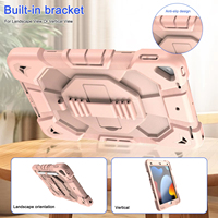 Étuis pour tablette avec rotation à 360 degrés, étuis pour iPad, rose pour enfants, 5e génération, 12,9, 10,9, 4 Mini, 12,9 M2, 10e génération, 10,9
