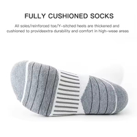 Chaussettes de sport décontractées personnalisées en Spandex/Nylon/Coton respirantes et absorbantes pour la course et le basketball