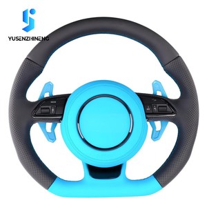 Volant sport en cuir rouge personnalisé pour <span class=keywords><strong>Audi</strong></span> A1 A3 8P A5 A6 C6 Q5 B8 A7 C8 B9 S5 B8.<span class=keywords><strong>5</strong></span> A4 RS6 SQ5 S5 TT MK3 RS7 A8L D4 <span class=keywords><strong>Q</strong></span> - Product Image 6