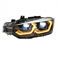 Nouveau phare laser SJC Auto pour BMW Série 3 F30 F35, mise à niveau vers phare laser X5, DRL jaune/blanc/ambre à changement de couleur