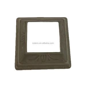 Fournisseur chinois de panneaux ornementaux en fer forgé, couvercle en fer estampé, portail, clôture, poteaux de base, écologique, facile à assembler - Product Image 5