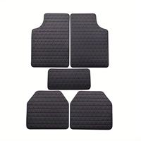Tapis de sol universels pour voiture en cuir PVC, ensemble de 5 ou 4 pièces pour le commerce transfrontalier Temu Amazon Shein