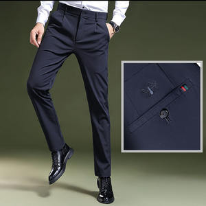 Hot Sell Latest Design Straight Pants Men's Slim Fit Office Formal <b>Dress</b> Trousers Pants Men Trouser - Product Image 5