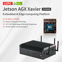 Jetson AGX Xavier AI Edge Computer 32TOPS Fanless V2X V2G IVICS Système de stationnement Kits de modules électroniques pour plaque de voiture OCR