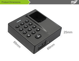 Thẻ Truy Cập Khóa Cửa Sinh Trắc Học Đầu Đọc Dấu Vân Tay Với Phần Mềm Miễn Phí - Product Image 6